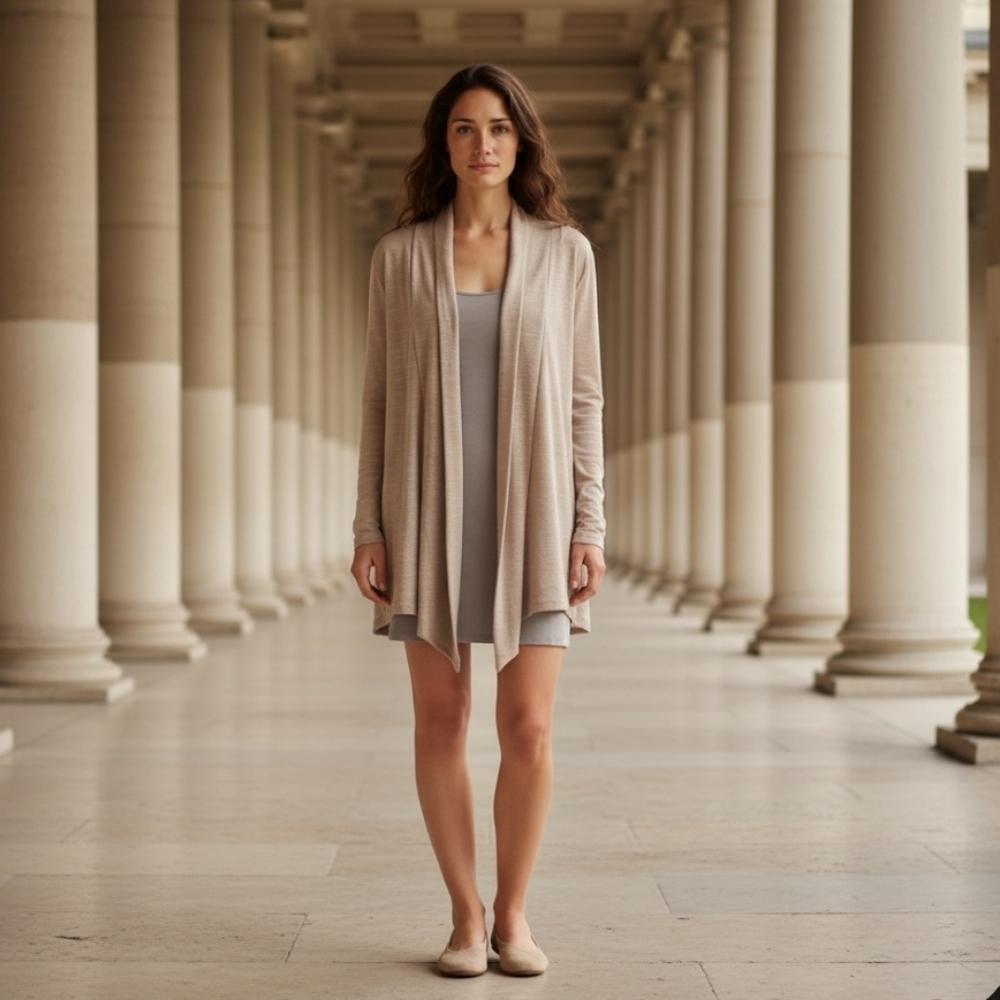 CKW Crew Knit Wear Cardigan Size Medium Color Putty - Picture 5 of 5